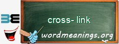 WordMeaning blackboard for cross-link